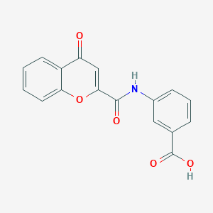 3-{[(4-oxo-4H-chromen-2-yl)carbonyl]amino}benzoic acid