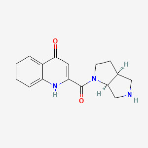 2-[rel-(3aS,6aS)-hexahydropyrrolo[3,4-b]pyrrol-1(2H)-ylcarbonyl]-4(1H)-quinolinone hydrochloride