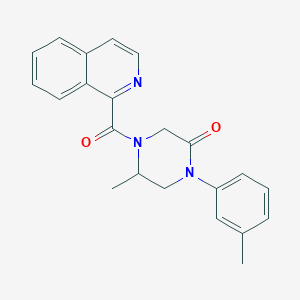 4-(1-isoquinolinylcarbonyl)-5-methyl-1-(3-methylphenyl)-2-piperazinone