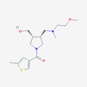 {(3R*,4R*)-4-{[(2-methoxyethyl)(methyl)amino]methyl}-1-[(5-methyl-3-thienyl)carbonyl]-3-pyrrolidinyl}methanol