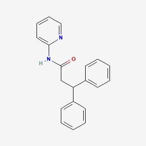 molecular formula C20H18N2O B5580225 3,3-diphenyl-N-2-pyridinylpropanamide 