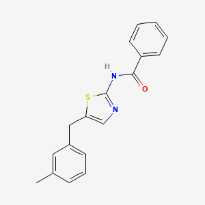 molecular formula C18H16N2OS B5580230 N-[5-(3-甲基苄基)-1,3-噻唑-2-基]苯甲酰胺 