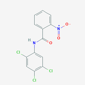 molecular formula C13H7Cl3N2O3 B5580275 2-nitro-N-(2,4,5-trichlorophenyl)benzamide 