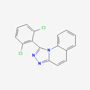 molecular formula C16H9Cl2N3 B5580312 1-(2,6-二氯苯基)[1,2,4]三唑并[4,3-a]喹啉 