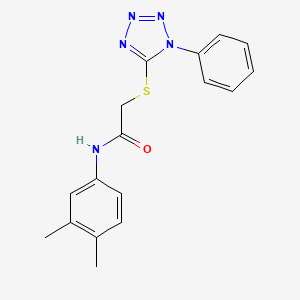 N-(3,4-dimethylphenyl)-2-[(1-phenyl-1H-tetrazol-5-yl)thio]acetamide