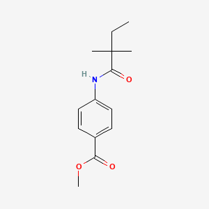 molecular formula C14H19NO3 B5580339 4-[(2,2-二甲基丁酰)氨基]苯甲酸甲酯 