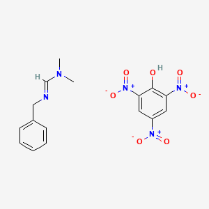 molecular formula C16H17N5O7 B5580360 N'-benzyl-N,N-dimethylimidoformamide - 2,4,6-trinitrophenol (1:1) 