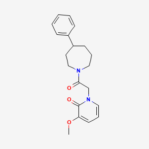 molecular formula C20H24N2O3 B5580393 3-甲氧基-1-[2-氧代-2-(4-苯氮杂环-1-基)乙基]吡啶-2(1H)-酮 