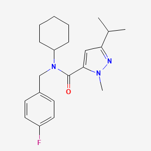 N-cyclohexyl-N-(4-fluorobenzyl)-3-isopropyl-1-methyl-1H-pyrazole-5-carboxamide