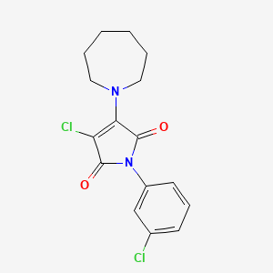 3-(1-azepanyl)-4-chloro-1-(3-chlorophenyl)-1H-pyrrole-2,5-dione