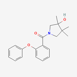 3,4,4-trimethyl-1-(2-phenoxybenzoyl)pyrrolidin-3-ol