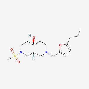 (4aR*,8aR*)-2-(methylsulfonyl)-7-[(5-propyl-2-furyl)methyl]octahydro-2,7-naphthyridin-4a(2H)-ol