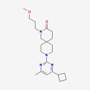 9-(4-cyclobutyl-6-methylpyrimidin-2-yl)-2-(3-methoxypropyl)-2,9-diazaspiro[5.5]undecan-3-one