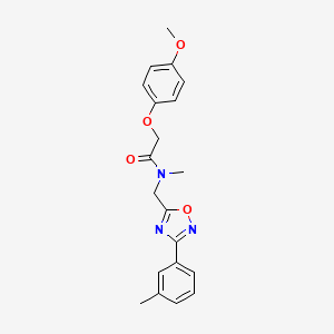 2-(4-methoxyphenoxy)-N-methyl-N-{[3-(3-methylphenyl)-1,2,4-oxadiazol-5-yl]methyl}acetamide