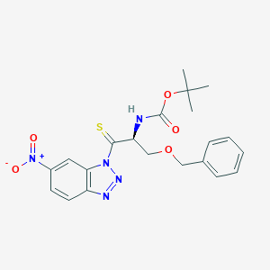 molecular formula C21H23N5O5S B558055 Boc-硫代Ser(Bzl)-1-(6-硝基)苯并三唑 CAS No. 184951-89-1
