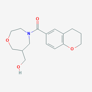 [4-(3,4-dihydro-2H-chromen-6-ylcarbonyl)-1,4-oxazepan-6-yl]methanol