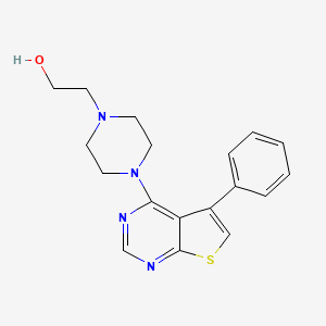 2-[4-(5-phenylthieno[2,3-d]pyrimidin-4-yl)-1-piperazinyl]ethanol