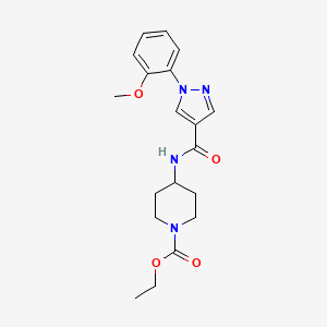 ethyl 4-({[1-(2-methoxyphenyl)-1H-pyrazol-4-yl]carbonyl}amino)-1-piperidinecarboxylate