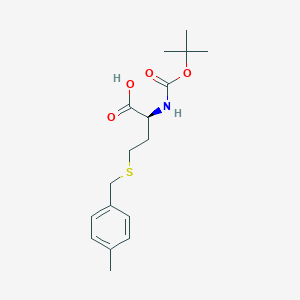 molecular formula C17H25NO4S B558064 (S)-2-((叔丁氧羰基)氨基)-4-((4-甲基苄基)硫代)丁酸 CAS No. 201419-15-0