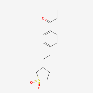 1-{4-[2-(1,1-dioxidotetrahydro-3-thienyl)ethyl]phenyl}propan-1-one