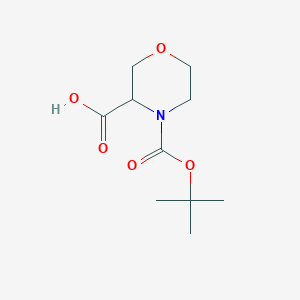 molecular formula C10H17NO5 B558068 4-(叔丁氧羰基)吗啉-3-羧酸 CAS No. 212650-43-6