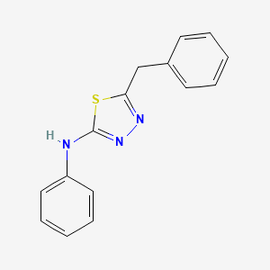 molecular formula C15H13N3S B5580710 5-benzyl-N-phenyl-1,3,4-thiadiazol-2-amine CAS No. 38376-37-3