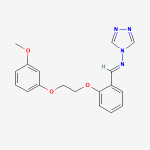 N-{2-[2-(3-methoxyphenoxy)ethoxy]benzylidene}-4H-1,2,4-triazol-4-amine