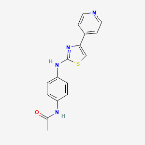 N-(4-{[4-(4-pyridinyl)-1,3-thiazol-2-yl]amino}phenyl)acetamide