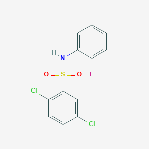 molecular formula C12H8Cl2FNO2S B5580802 2,5-dichloro-N-(2-fluorophenyl)benzenesulfonamide 