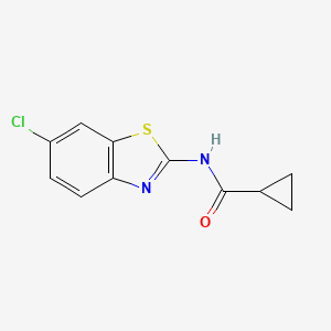 molecular formula C11H9ClN2OS B5580817 N-(6-chloro-1,3-benzothiazol-2-yl)cyclopropanecarboxamide 