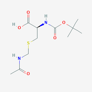 molecular formula C11H20N2O5S B558083 S-(乙酰氨基甲基)-N-(叔丁氧羰基)-L-半胱氨酸 CAS No. 19746-37-3