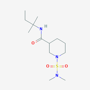 molecular formula C13H27N3O3S B5580843 1-[(dimethylamino)sulfonyl]-N-(1,1-dimethylpropyl)-3-piperidinecarboxamide 