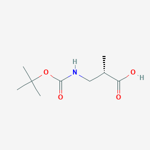 molecular formula C9H17NO4 B558087 (S)-3-((叔丁氧羰基)氨基)-2-甲基丙酸 CAS No. 190897-47-3