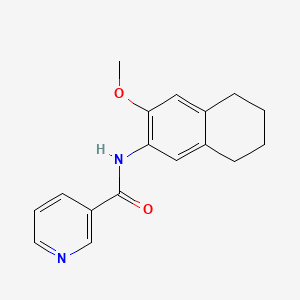 N-(3-methoxy-5,6,7,8-tetrahydro-2-naphthalenyl)nicotinamide