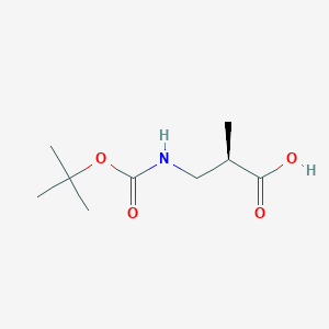 molecular formula C9H17NO4 B558089 (R)-3-((叔丁氧羰基)氨基)-2-甲基丙酸 CAS No. 132696-45-8