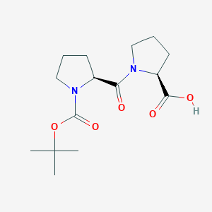 molecular formula C15H24N2O5 B558090 Boc-脯氨酸-脯氨酸-OH CAS No. 15401-08-8