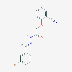 N'-(3-bromobenzylidene)-2-(2-cyanophenoxy)acetohydrazide