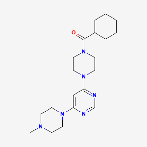 4-[4-(cyclohexylcarbonyl)-1-piperazinyl]-6-(4-methyl-1-piperazinyl)pyrimidine