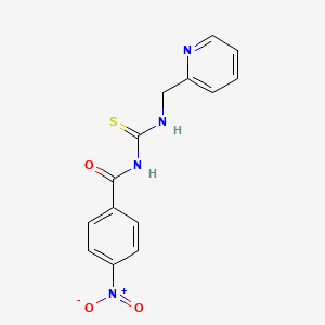 4-nitro-N-{[(2-pyridinylmethyl)amino]carbonothioyl}benzamide