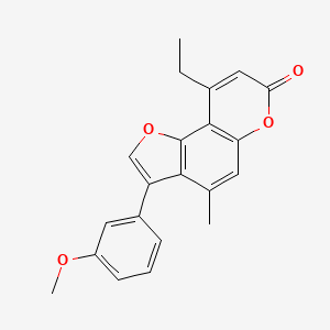 9-ethyl-3-(3-methoxyphenyl)-4-methyl-7H-furo[2,3-f]chromen-7-one