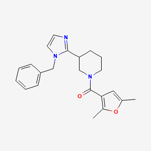 3-(1-benzyl-1H-imidazol-2-yl)-1-(2,5-dimethyl-3-furoyl)piperidine