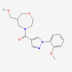 (4-{[1-(2-methoxyphenyl)-1H-pyrazol-4-yl]carbonyl}-1,4-oxazepan-6-yl)methanol