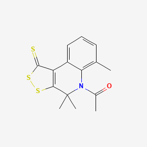 5-acetyl-4,4,6-trimethyl-4,5-dihydro-1H-[1,2]dithiolo[3,4-c]quinoline-1-thione