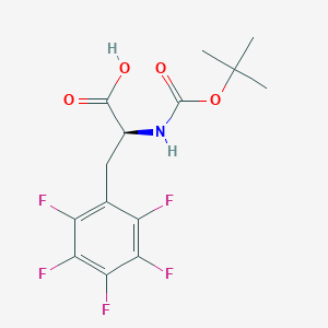 molecular formula C14H14F5NO4 B558102 Boc-L-五氟苯丙氨酸 CAS No. 34702-60-8