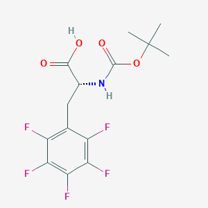 molecular formula C14H14F5NO4 B558103 Boc-D-五氟苯丙氨酸 CAS No. 136207-26-6