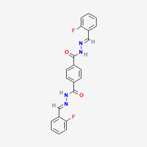 N'~1~,N'~4~-bis(2-fluorobenzylidene)terephthalohydrazide