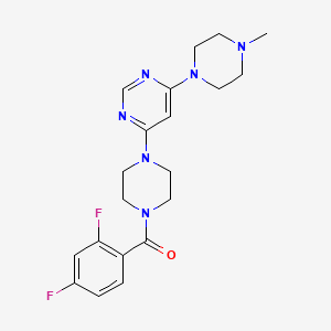 4-[4-(2,4-difluorobenzoyl)-1-piperazinyl]-6-(4-methyl-1-piperazinyl)pyrimidine