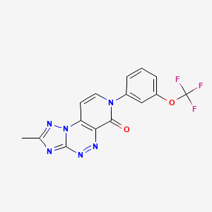 2-methyl-7-[3-(trifluoromethoxy)phenyl]pyrido[4,3-e][1,2,4]triazolo[5,1-c][1,2,4]triazin-6(7H)-one