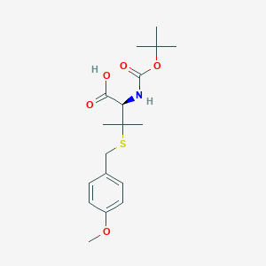 molecular formula C18H27NO5S B558106 Boc-S-4-methoxybenzyl-L-penicillamine CAS No. 120944-75-4