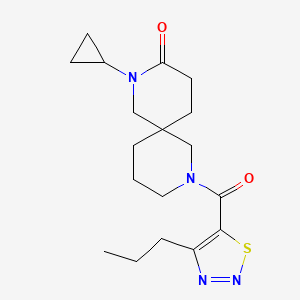 2-cyclopropyl-8-[(4-propyl-1,2,3-thiadiazol-5-yl)carbonyl]-2,8-diazaspiro[5.5]undecan-3-one